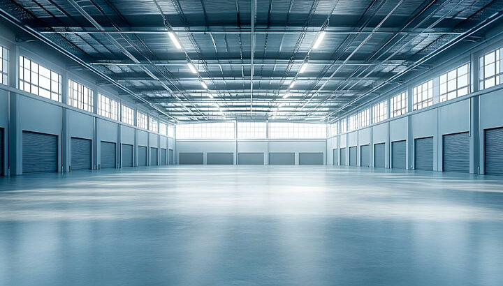 Fotografia de um imóvel comercial utilizado para built to suit